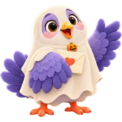 Dottie the Boo Bird — original ANIMAIL animations artwork