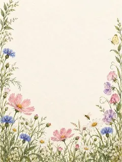 Wildflower Letter — original ANIMAIL letters artwork