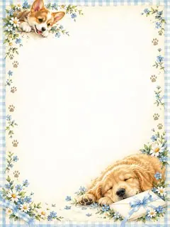 Puppy Post — original ANIMAIL letters artwork