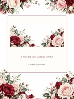 A Rose for You — original ANIMAIL ecards artwork