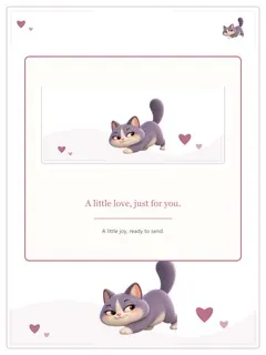 A Little Love Letter — original ANIMAIL ecards artwork